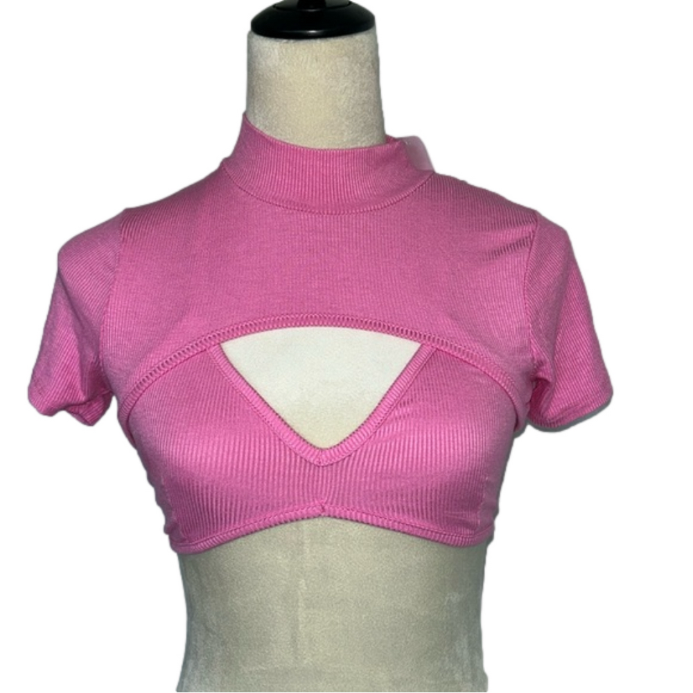 NWOT: Cute, Pink Shrug Top: Size Small